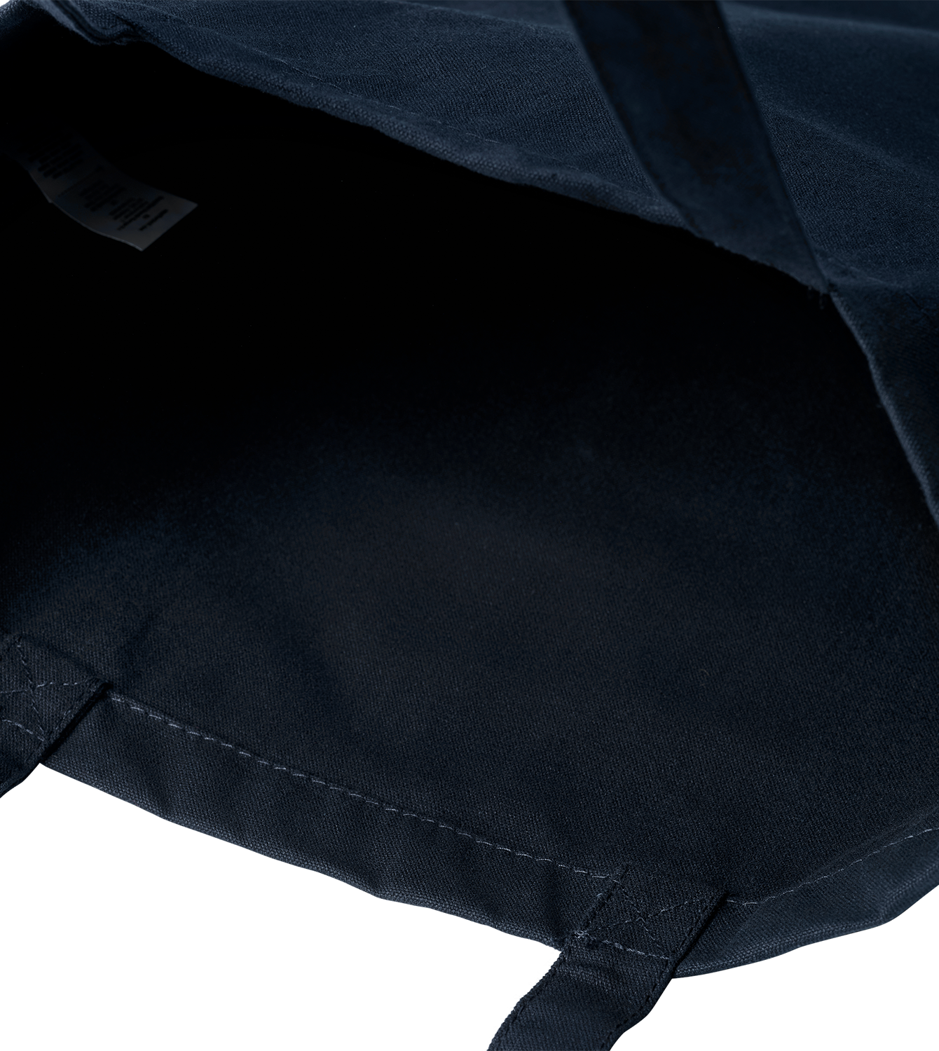 Coloured Canvas Tote, French Navy, Detail, Good Morning World, zweiseitig, Let's Buzz N01