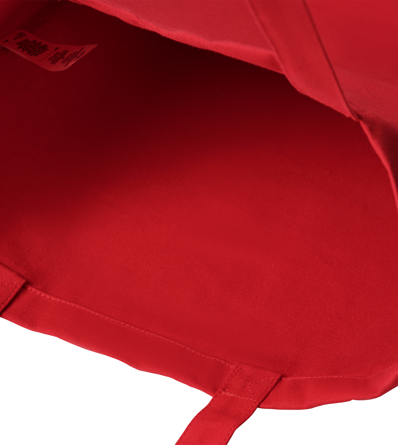 Coloured Canvas Tote, Rot, Detail, Good Morning World, zweiseitig, Let's Buzz N01