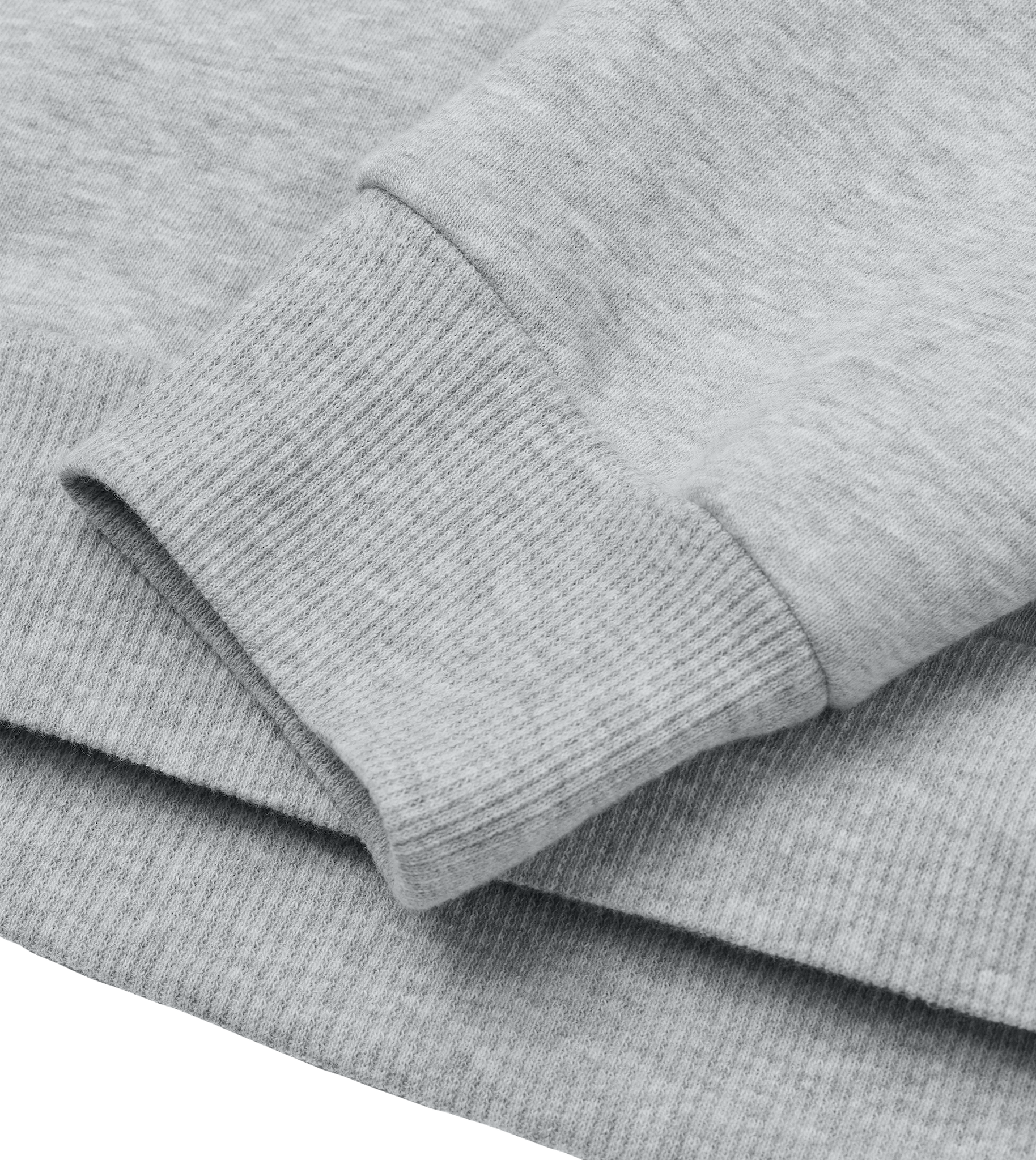 Hoodie Frauen Grau meliert Detailansicht – Good Earth Vibes