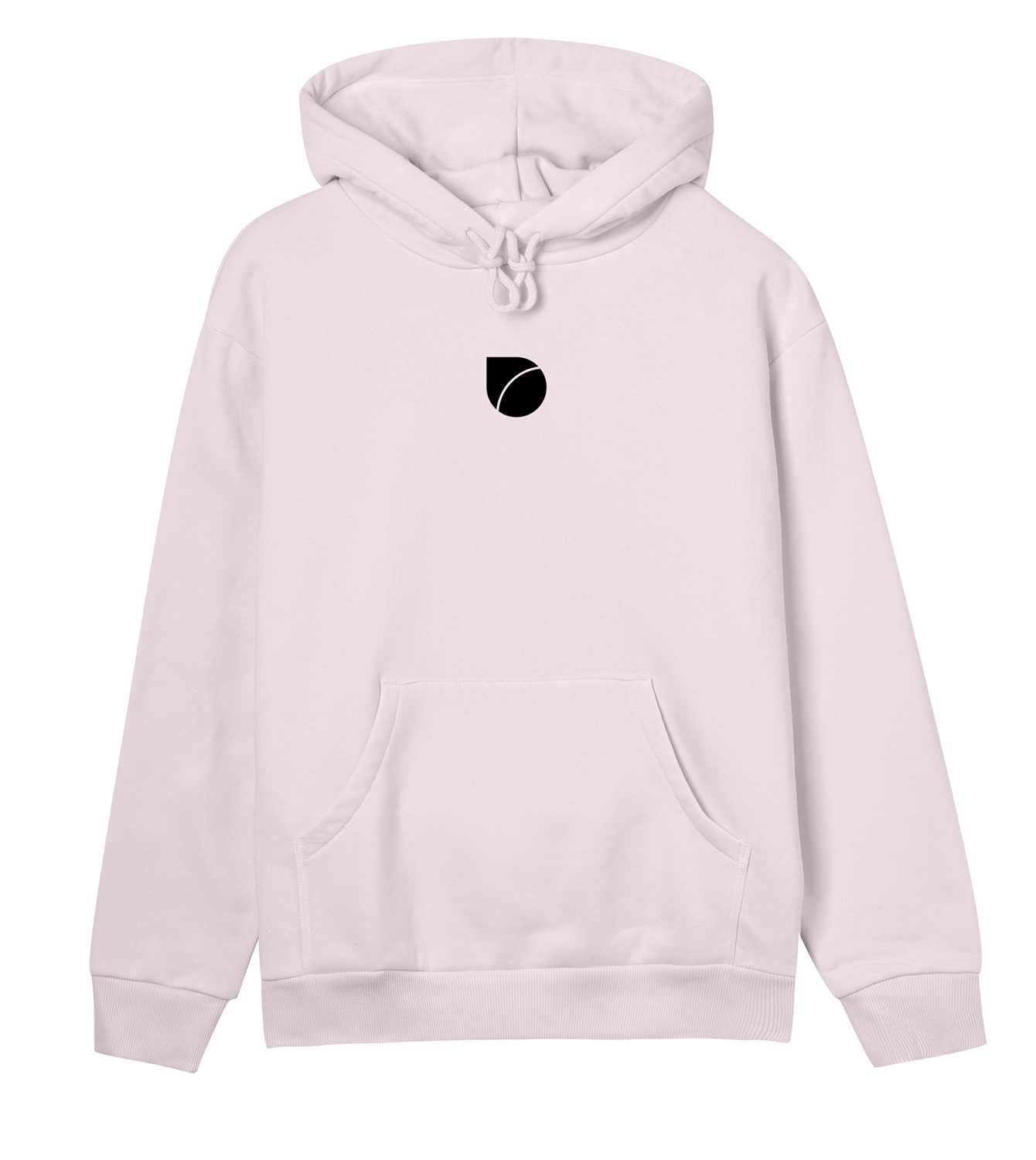 Hoodie Frauen Regular, Soft Pink, Vorne, Good Morning World, zweiseitig, Shift_Happens N01