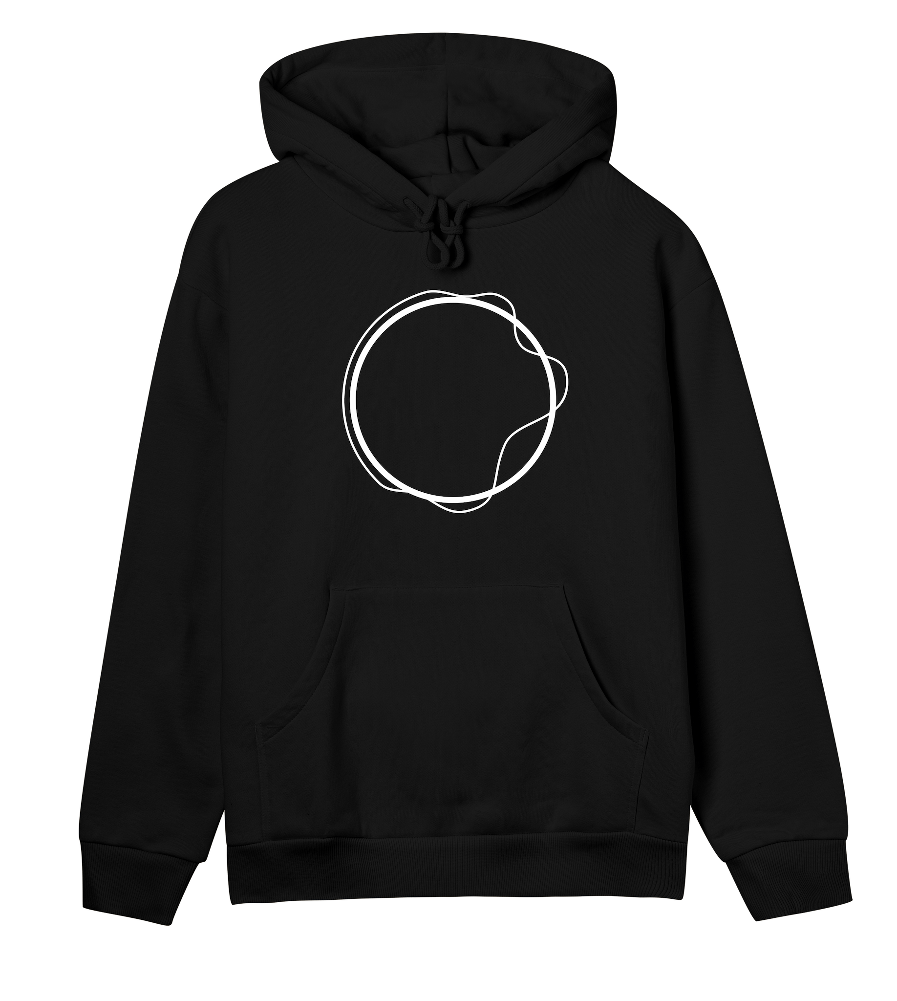 Hoodie Frauen Schwarz Vorderseite Good Earth Vibes