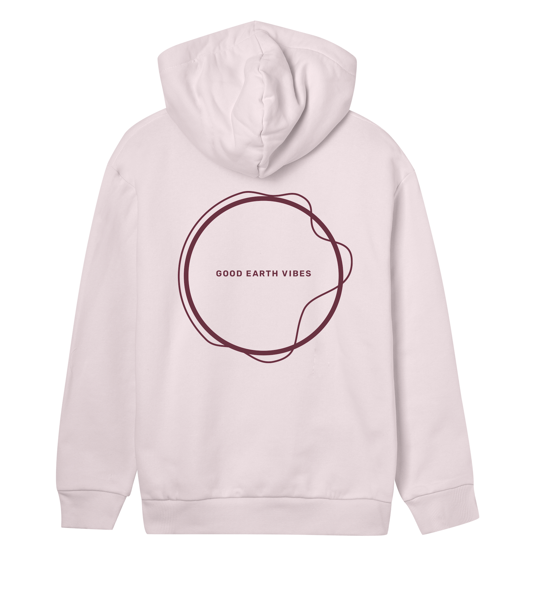 Hoodie Frauen Soft Pink Rückseite – Good Earth Vibes