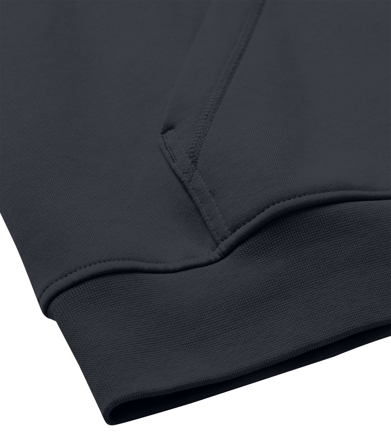 Hoodie Männer Boxy, Off Black, Detail, Good Morning World, zweiseitig, Be Human N01