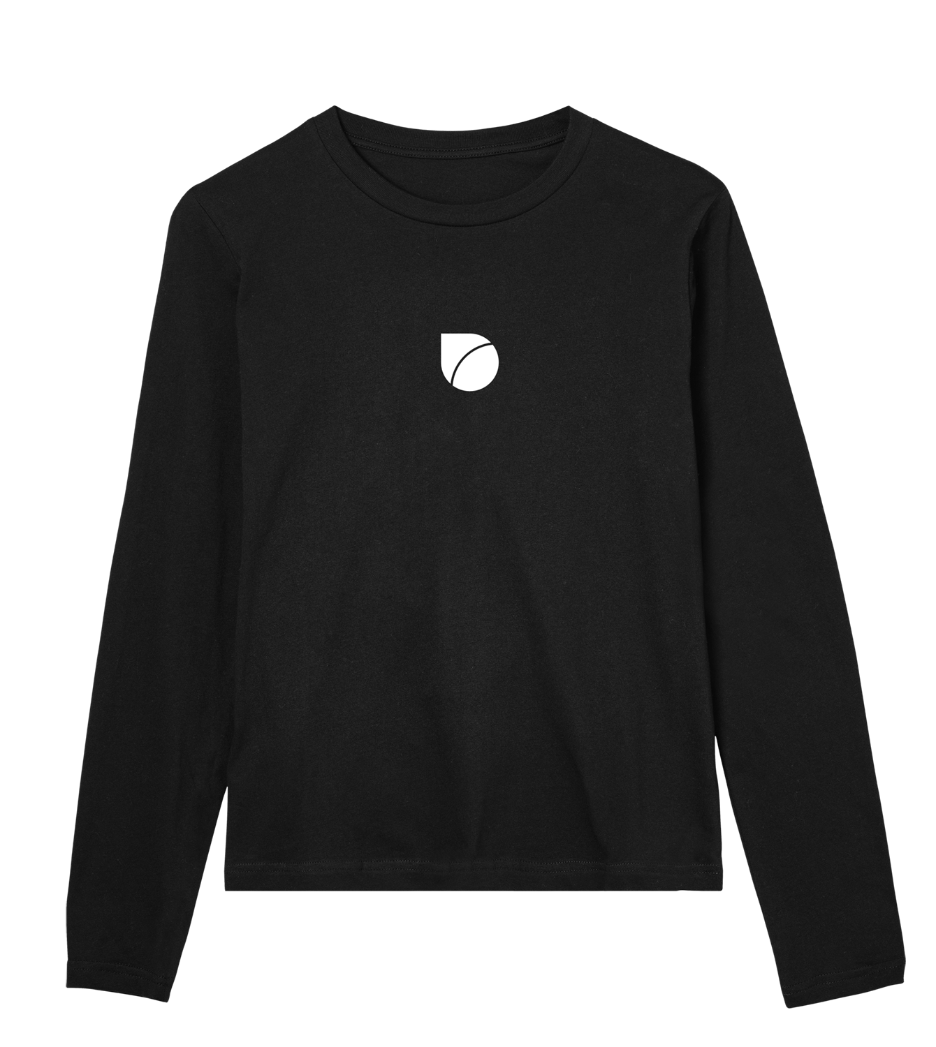 Longsleeve Damen Regular, Schwarz, Vorne, Good Morning World, zweiseitig, Shift Happens N01