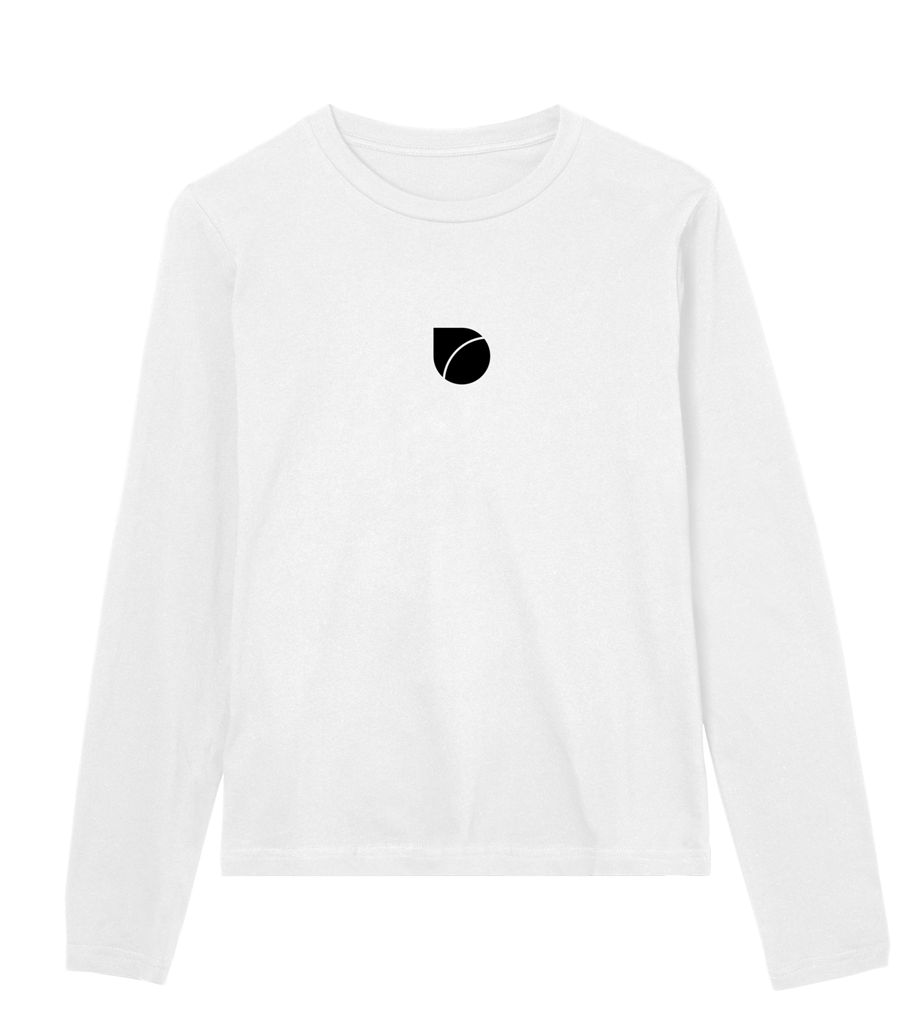 Longsleeve Damen Regular, Weiss, Vorne, Good Morning World, zweiseitig, Shift Happens N01