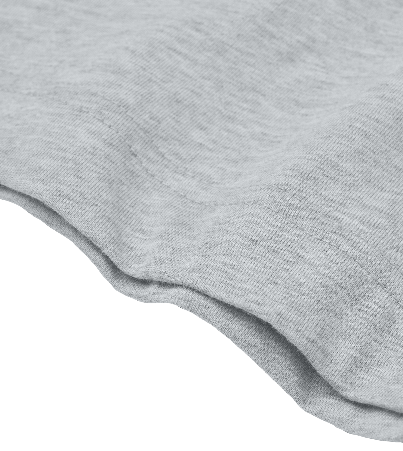 Longsleeve Frauen Regular, Grau meliert, Detail, Good Morning World, einseitig, Let's Buzz N01