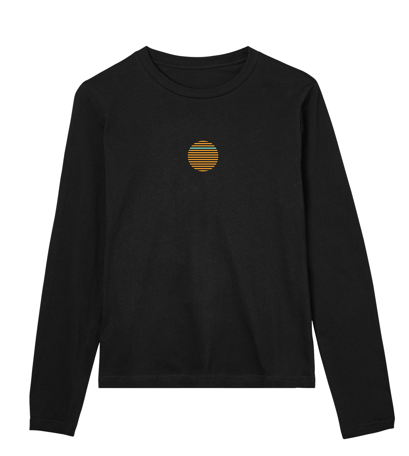 Longsleeve Frauen Regular, Schwarz, Vorne, Good Morning World, zweiseitig, N01