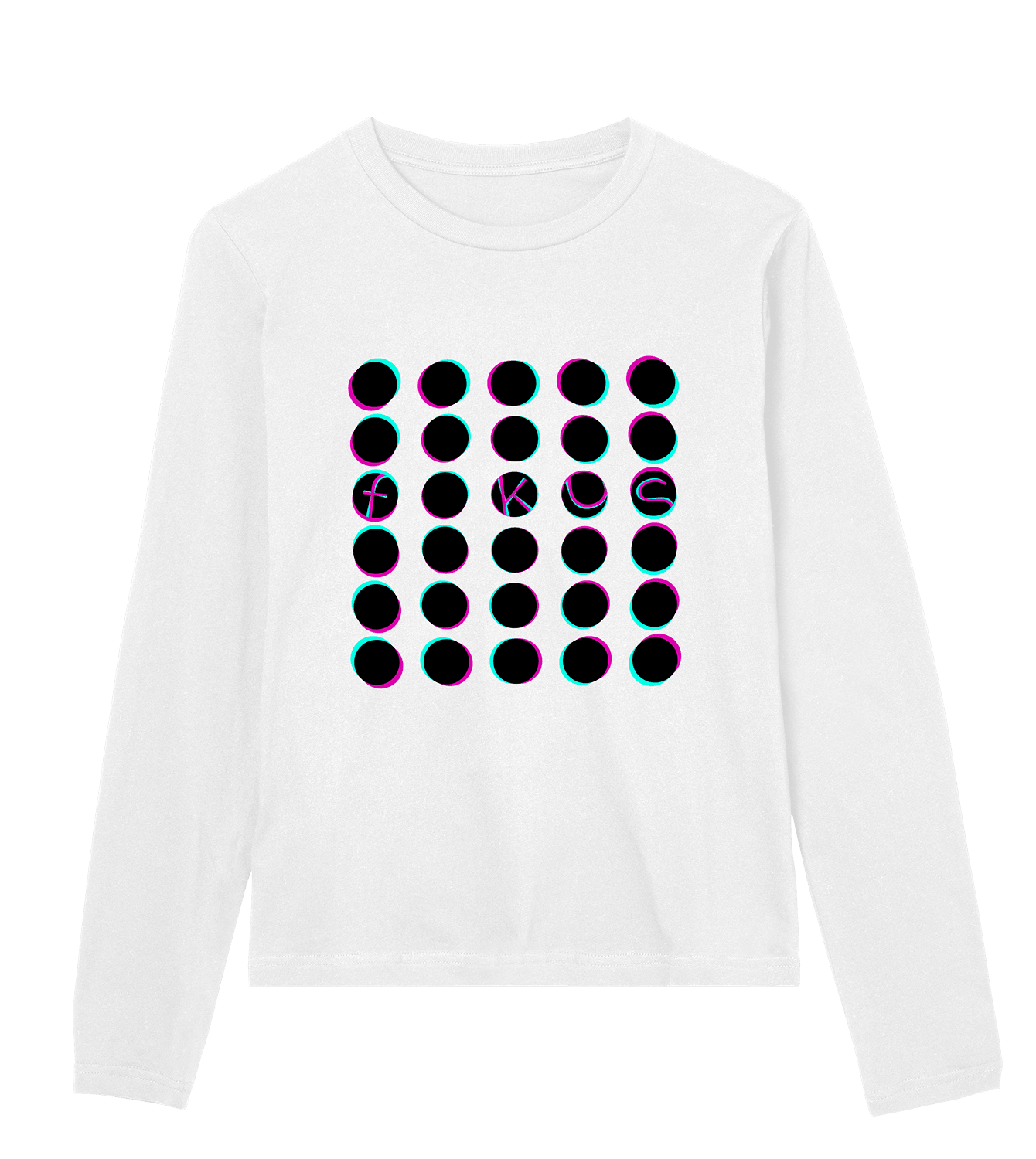 Longsleeve Frauen Regular, Weiss, Vorne, Good Morning World, einseitig, Fokus N01