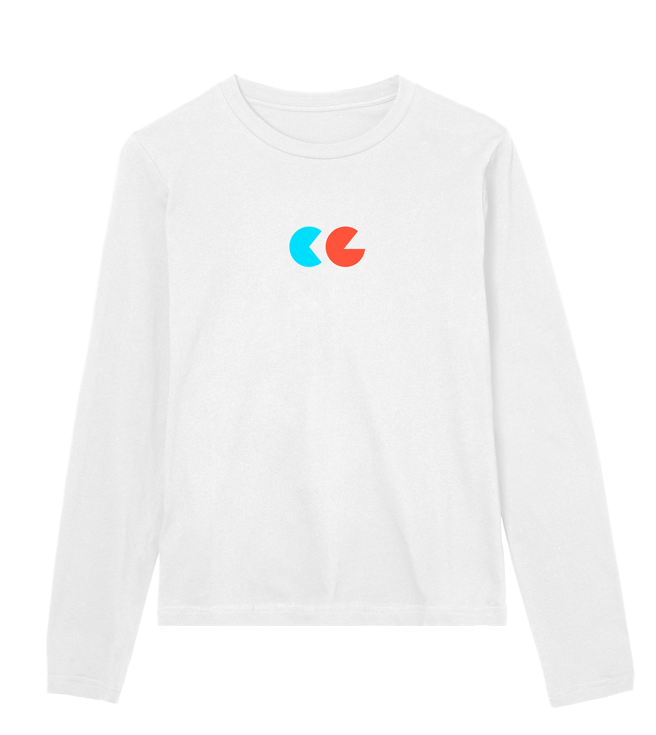 Longsleeve Frauen Regular, Weiss, Vorne, Good Morning World, zweiseitig, Greed Control N01