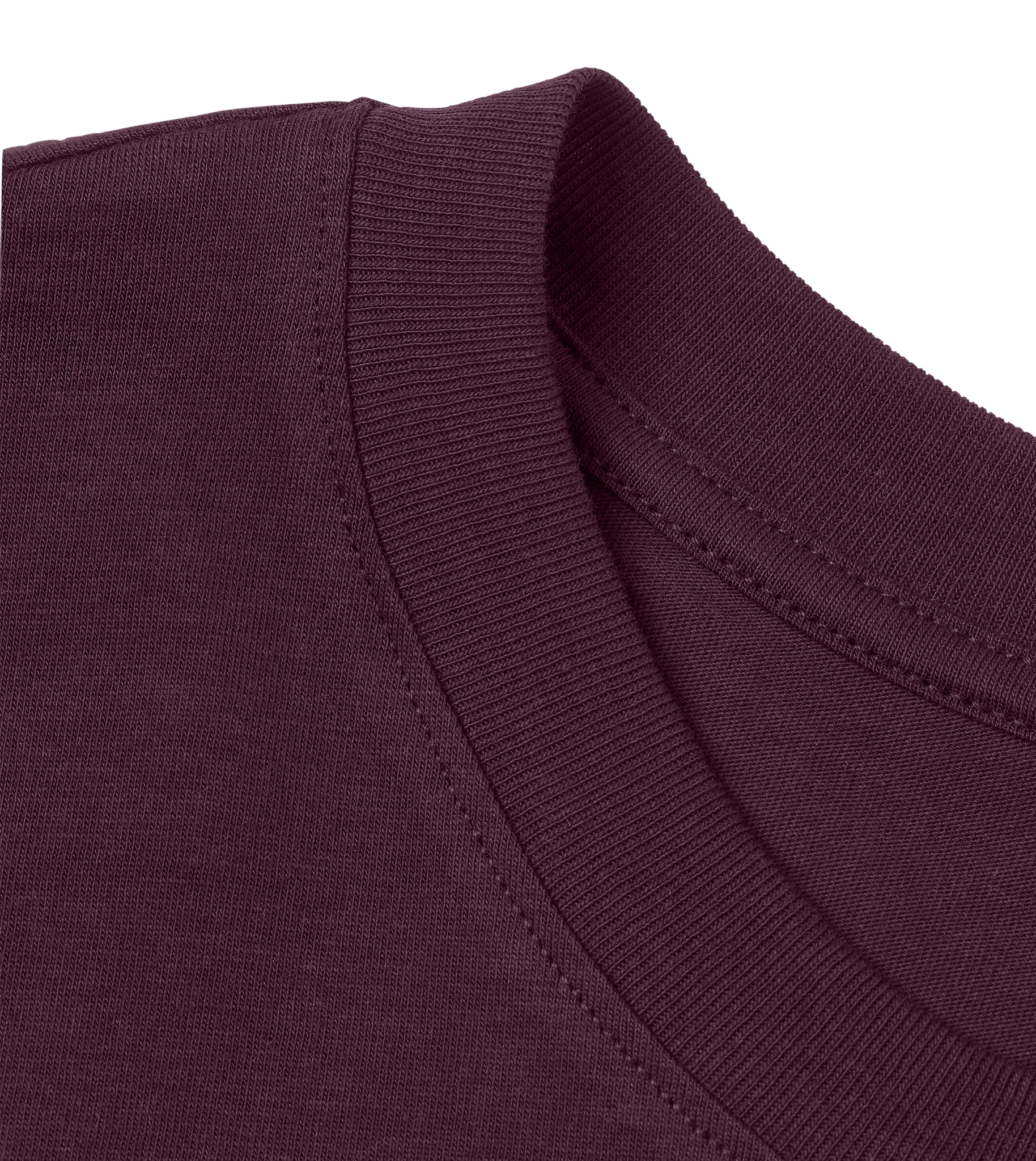 Longsleeve Herren Kastanie Regular Detailansicht – Good Earth Vibes