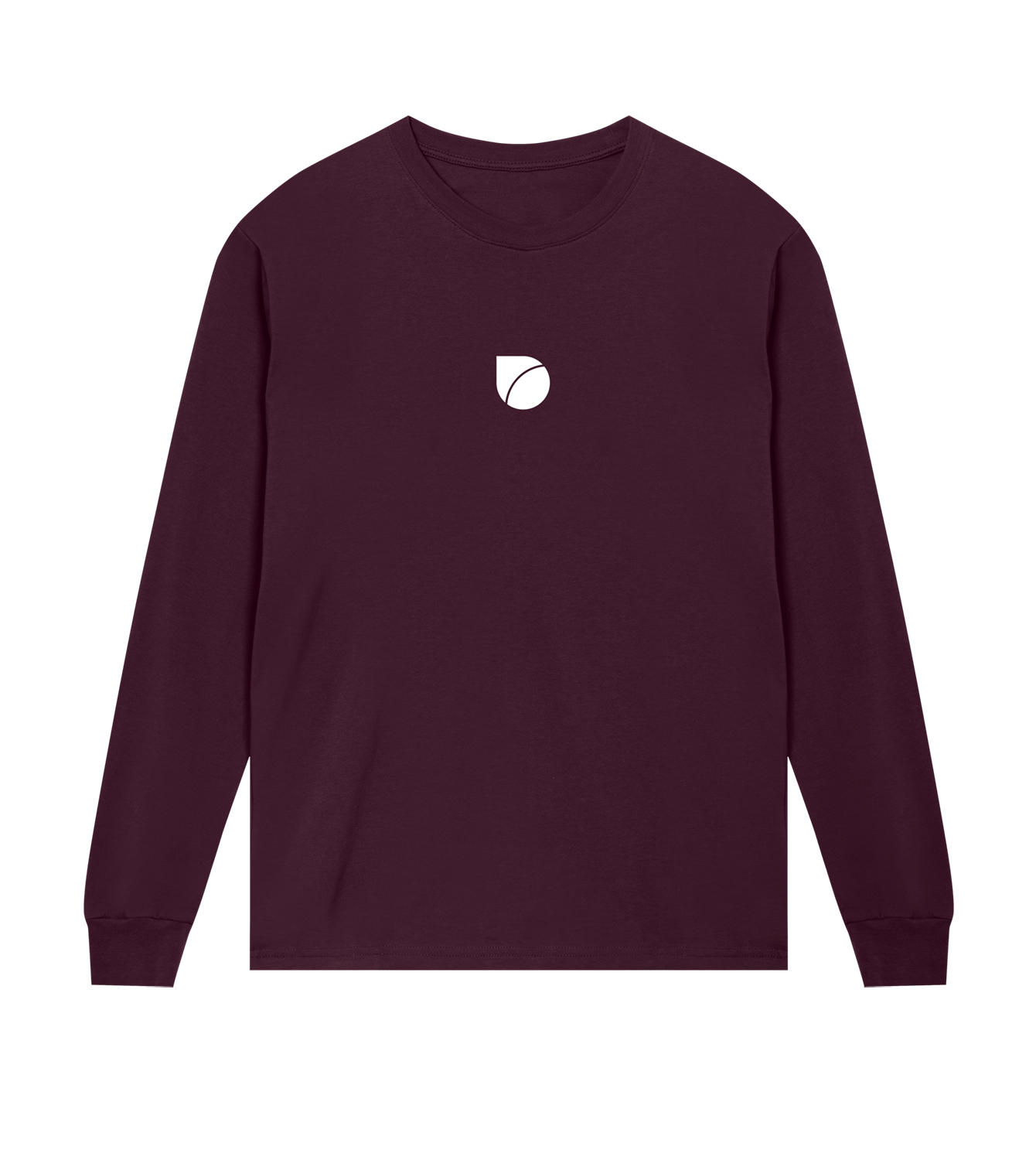 Longsleeve Herren Regular, Maroon, Vorne, Good Morning World, zweiseitig, Shift Happens N01