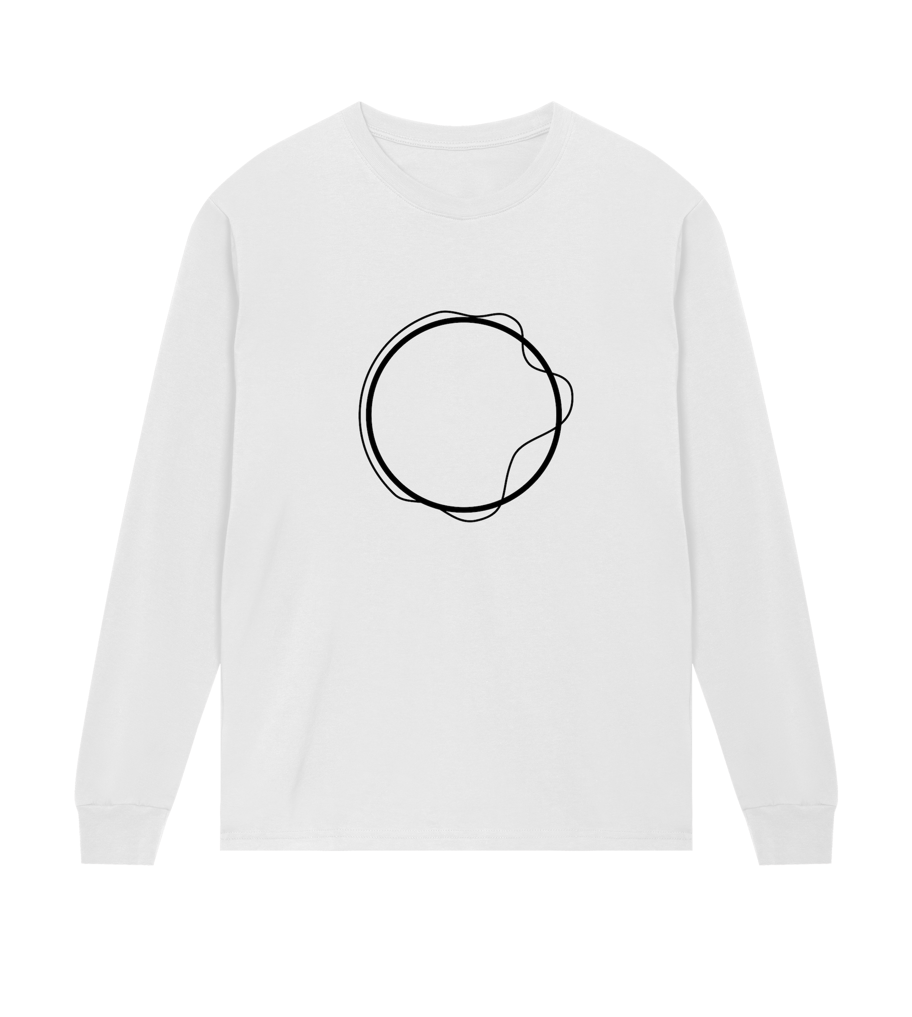 Longsleeve Herren Weiss Regular Vorderseite – Good Earth Vibes