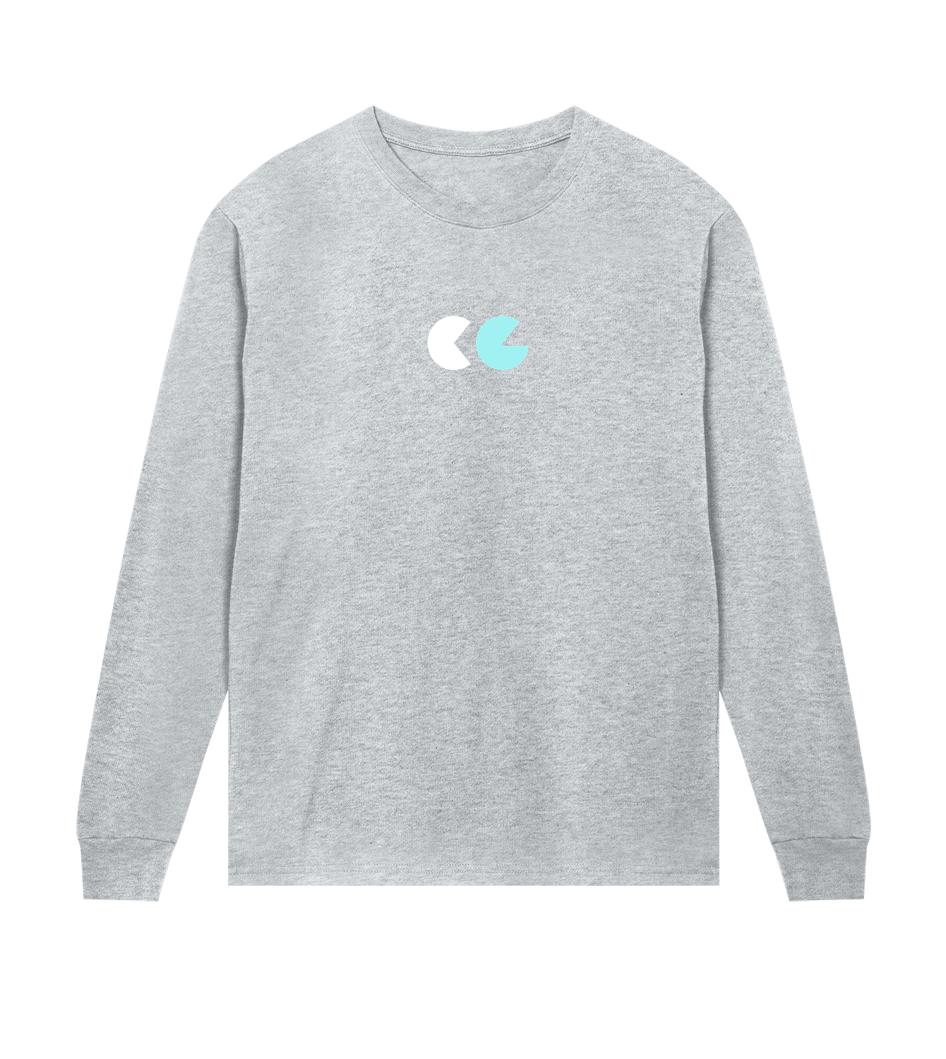 Longsleeve Männer Regular, Grau meliert, Vorne, Good Morning World, zweiseitig, Greed Control N01