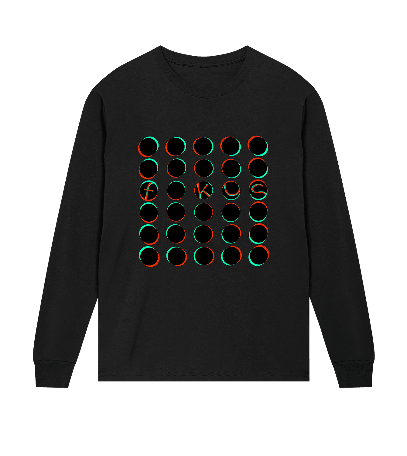 Longsleeve Männer Regular, Schwarz, Vorne, Good Morning World, einseitig, Fokus N01