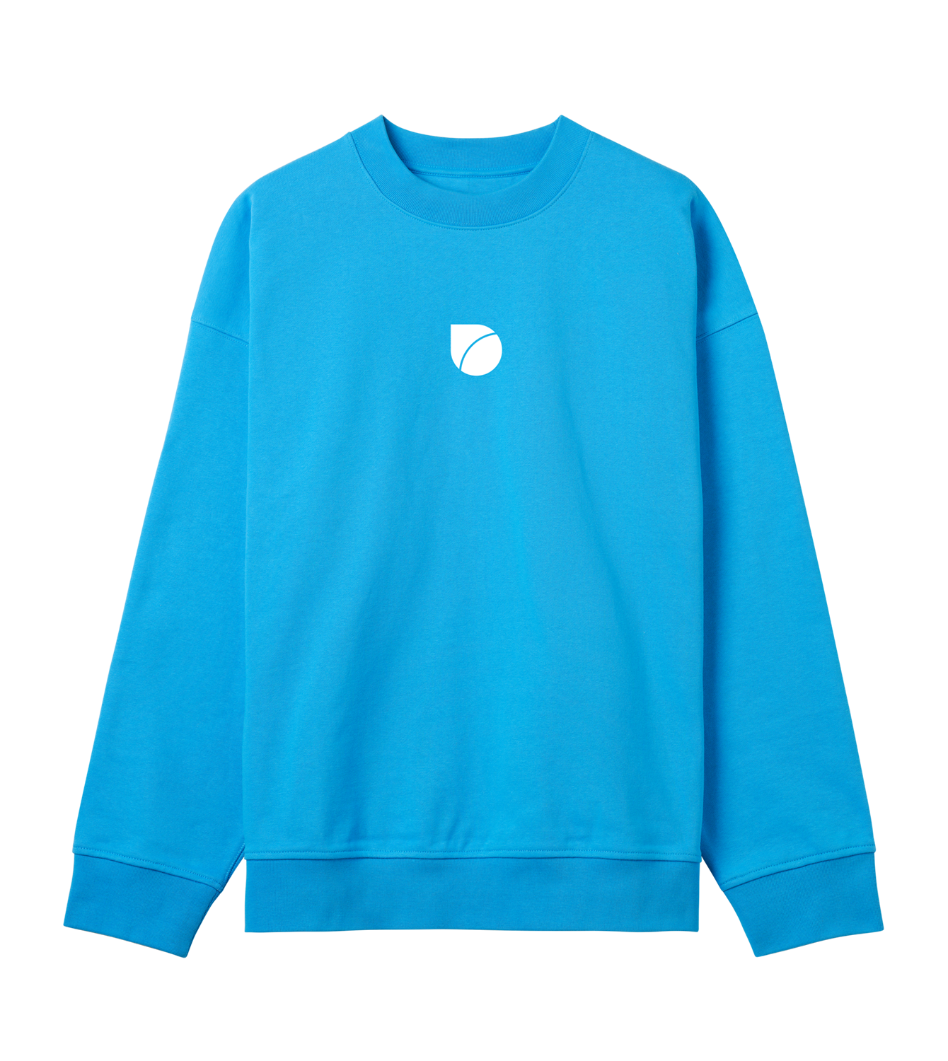 Sweatshirt Herren Boxy, Türkis, Vorne, Good Morning World, zweiseitig, Shift Happens N01