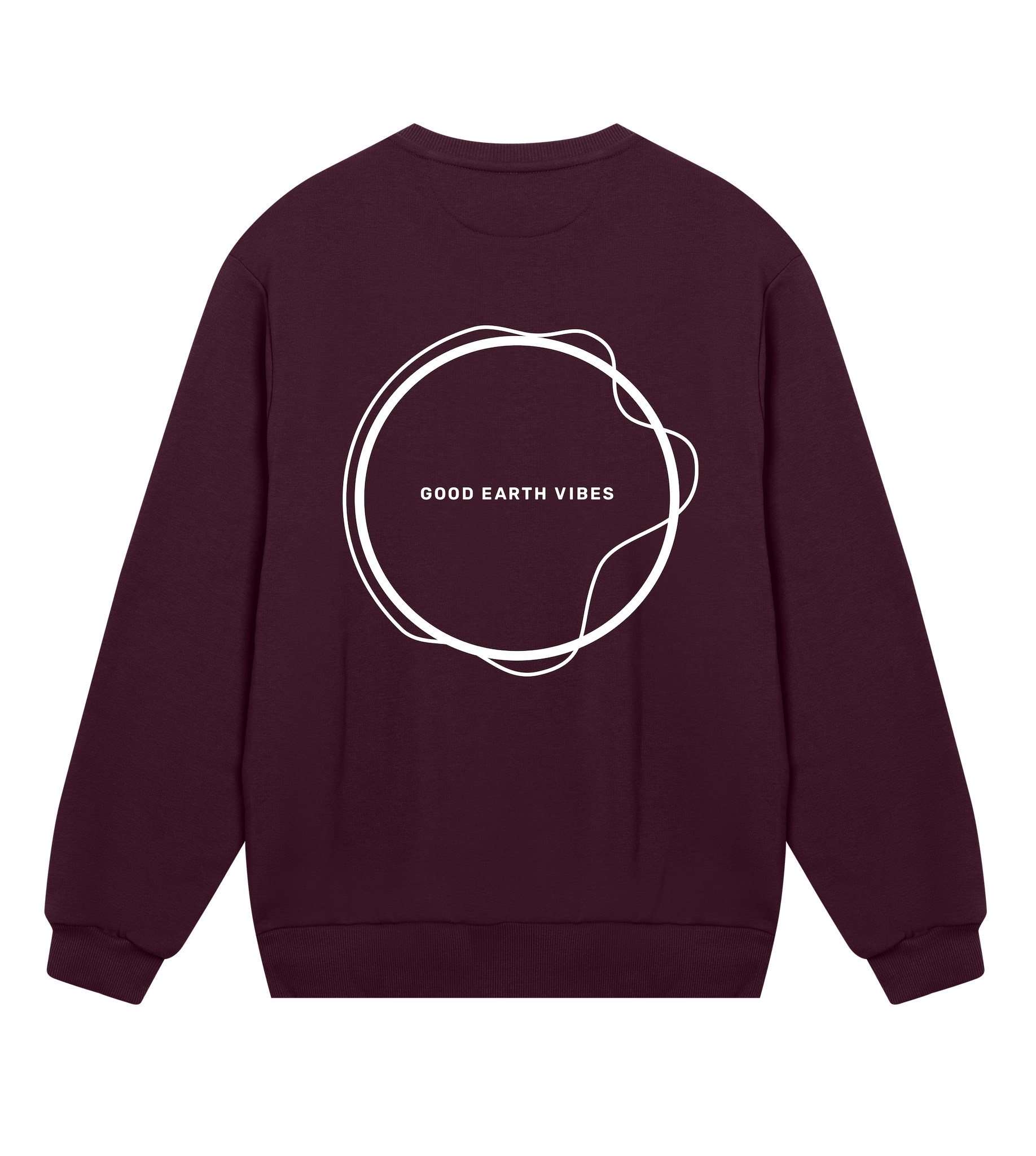 Sweatshirt Herren Kastanie Regular Rückseite – Good Earth Vibes