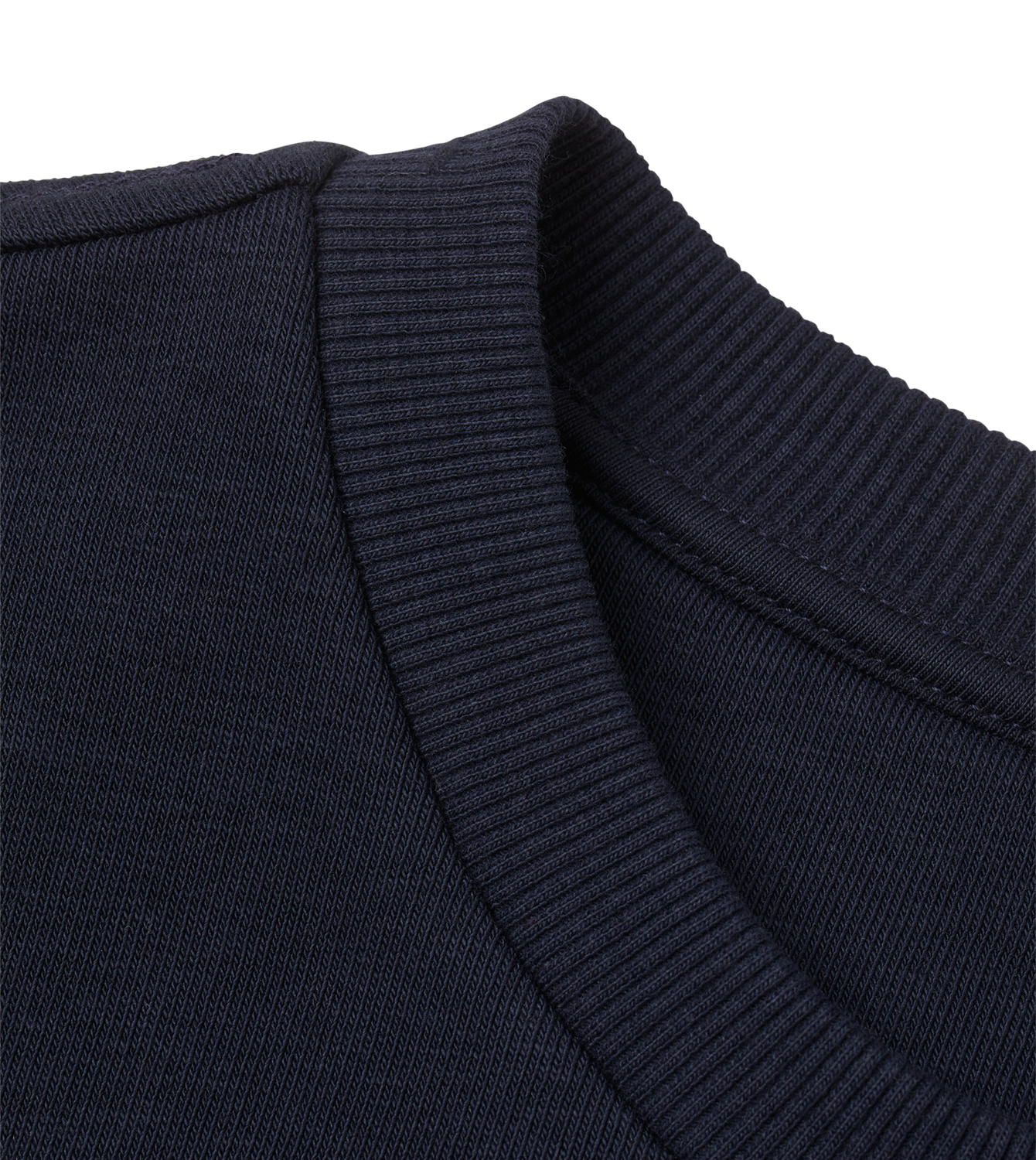 Sweatshirt Herren Regular, Dunkelblau, Detail, Good Morning World, zweiseitig, Shift Happens N01