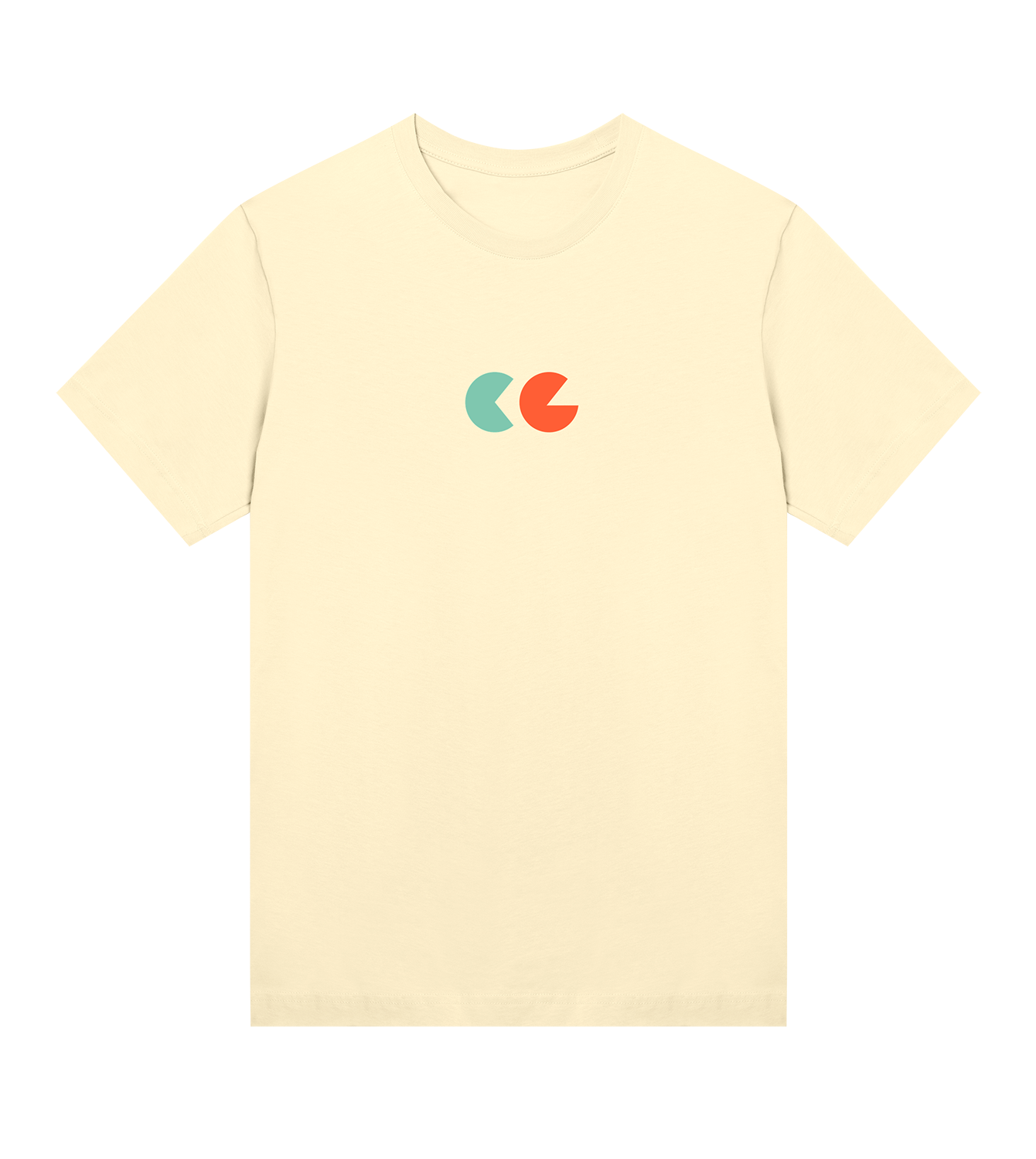 T-Shirt Damen Regular, Soft_Gelb, Vorne, Good Morning World, zweiseitig, Greed Control