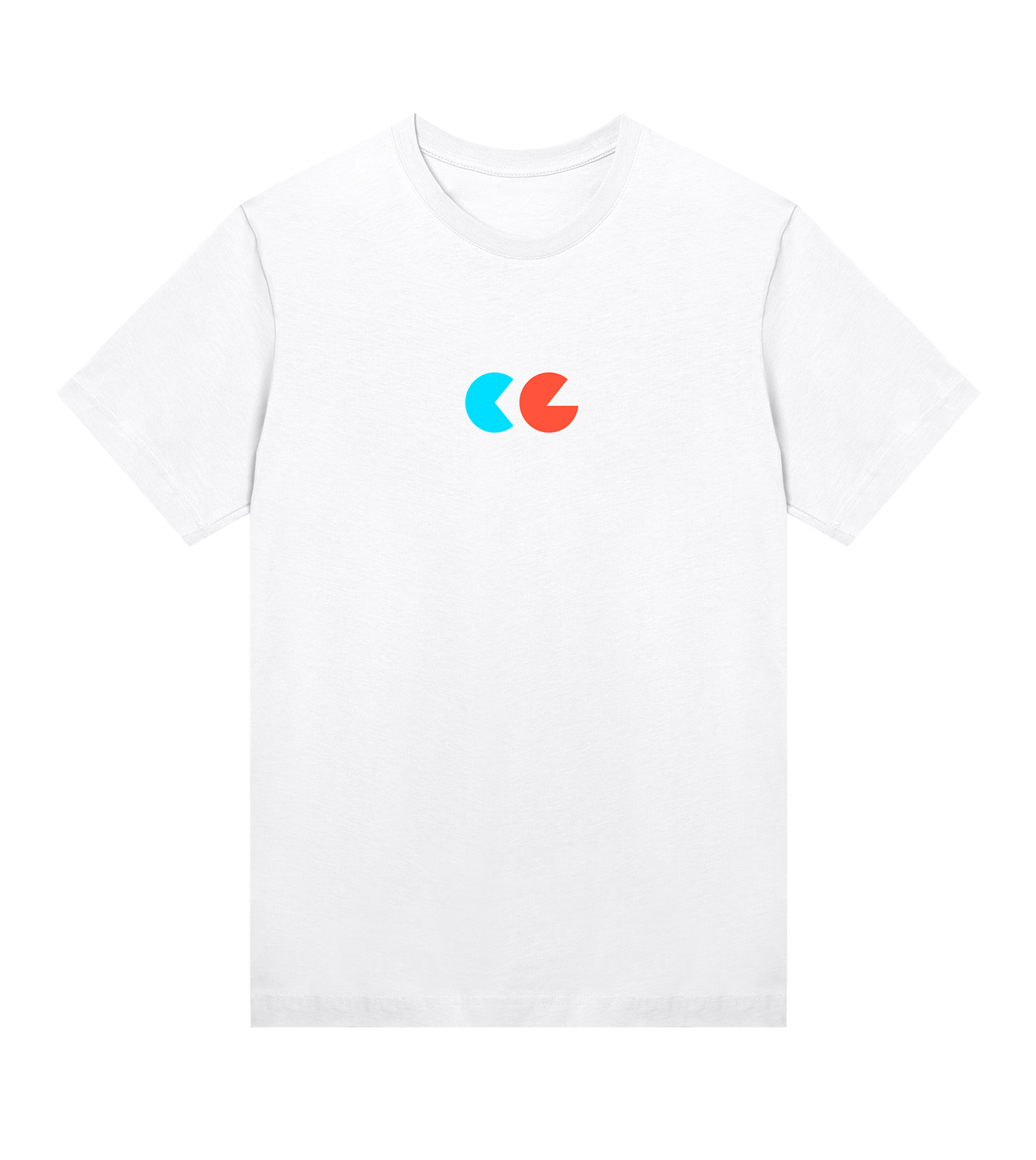 T-Shirt Damen Regular, Weiss, Vorne, Good Morning World, zweiseitig, Greed Control