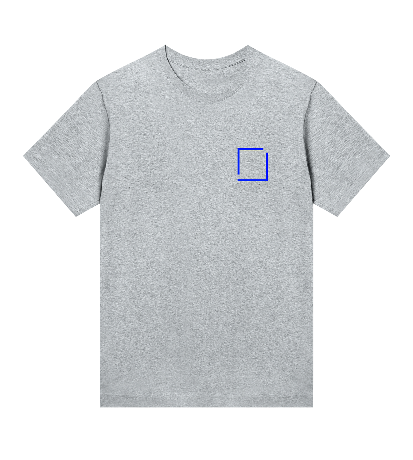 T-Shirt Frauen Regular, Grau meliert, Vorne, Good Morning World, zweiseitig, Be Human N01