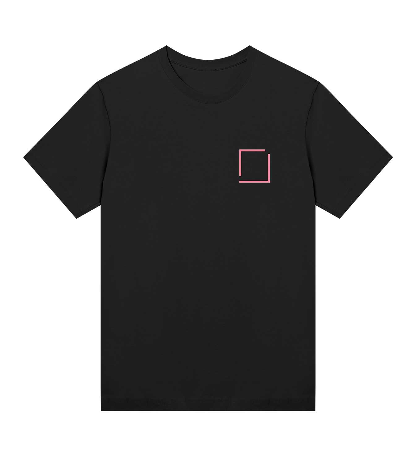 T-Shirt Frauen Regular, Schwarz, Vorne, Good Morning World, zweiseitig, Be Human N01