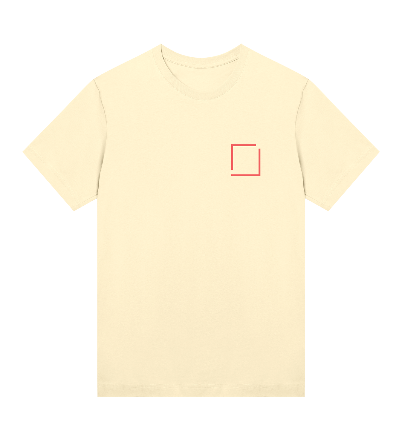 T-Shirt Frauen Regular, Soft_Gelb, Vorne, Good Morning World, zweiseitig, Be Human N01