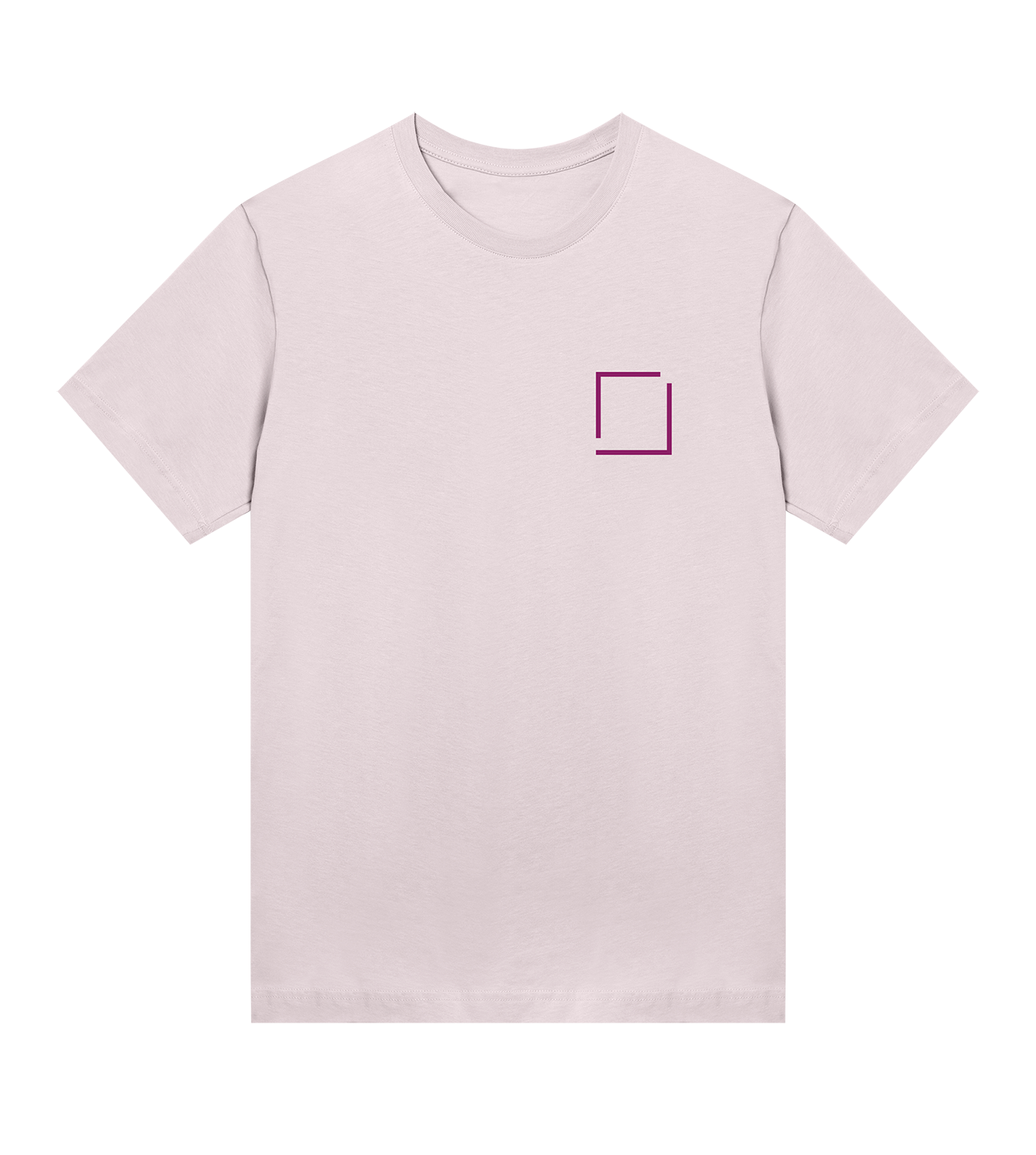 T-Shirt Frauen Regular, Soft_Pink, Vorne, Good Morning World, zweiseitig, Be Human N01