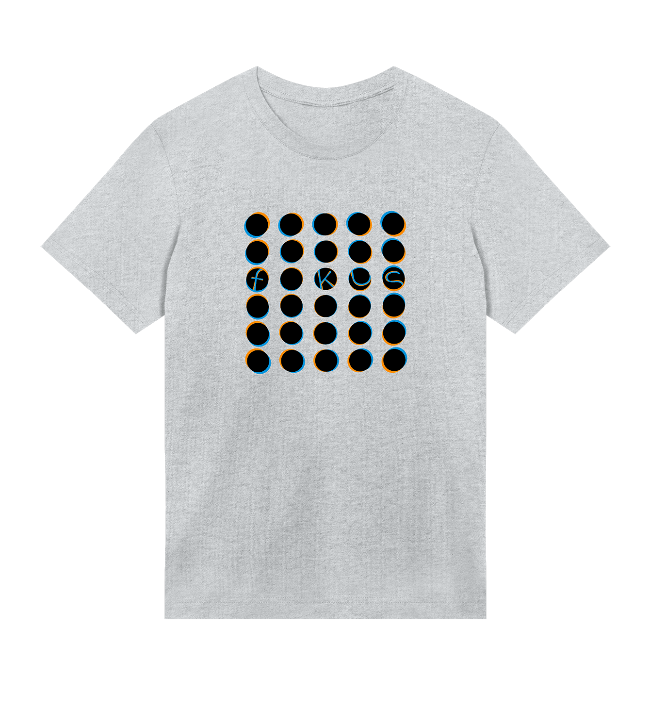 T-Shirt Männer Regular, Grau meliert, Vorne, Good Morning World, einseitig, Fokus N01