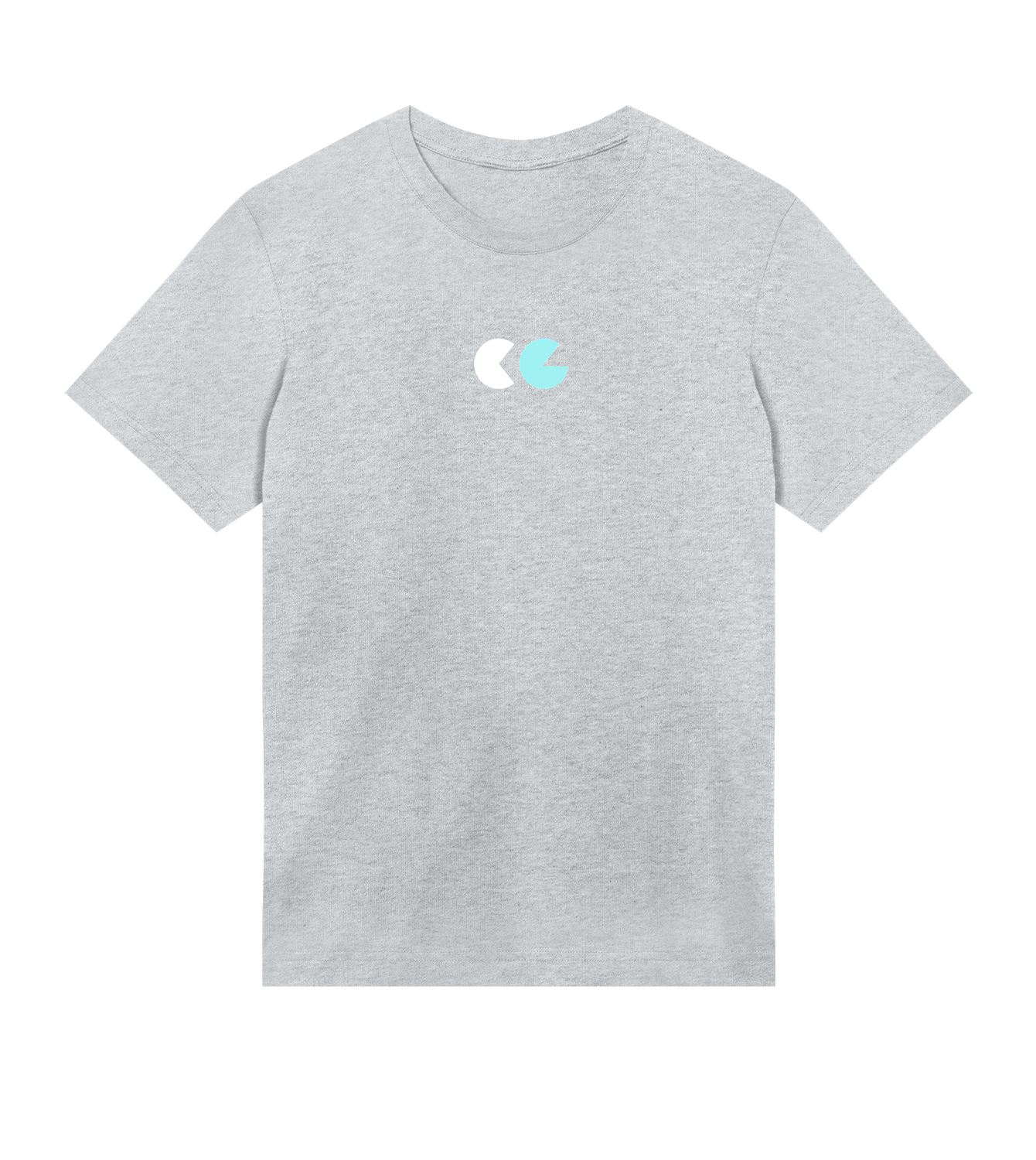 T-Shirt Männer Regular, Grau meliert, Vorne, Good Morning World, zweiseitig, Greed Control N01