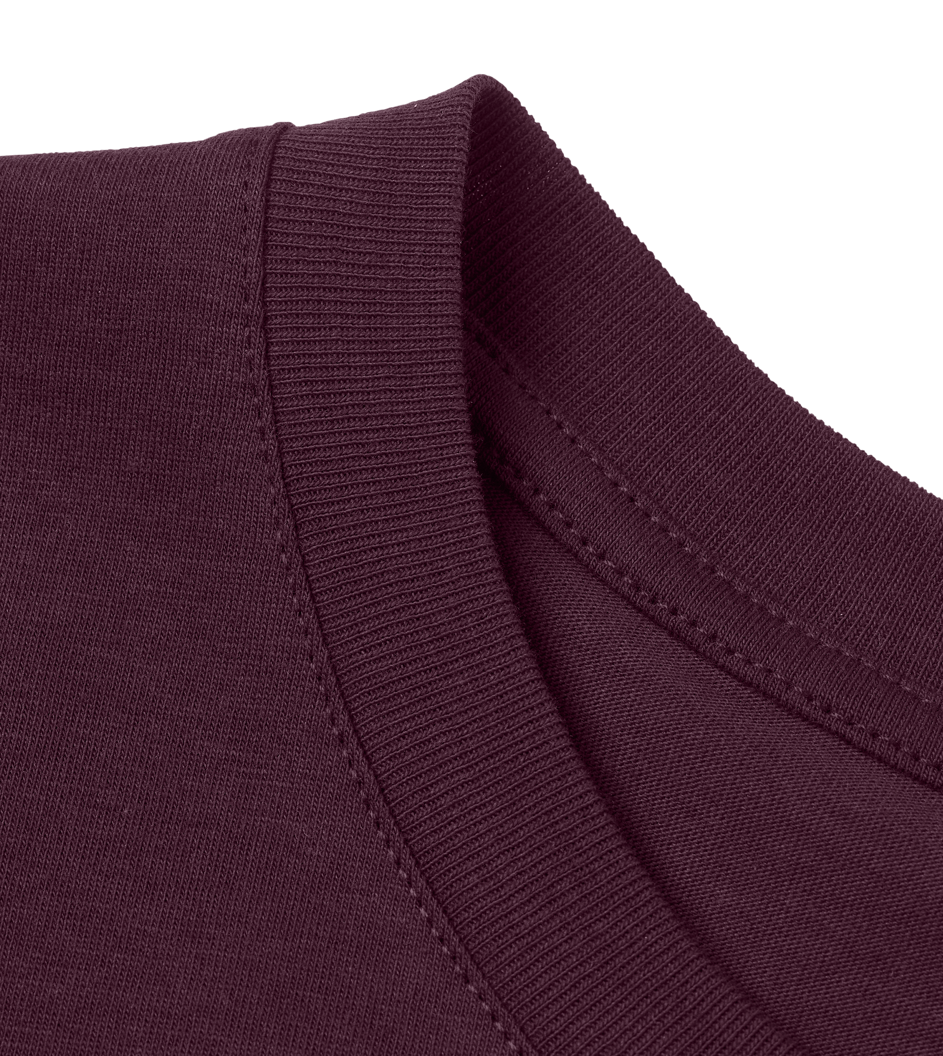 T-Shirt Männer Regular, Maroon, Detail, Good Morning World, einseitig, Let's Buzz N01