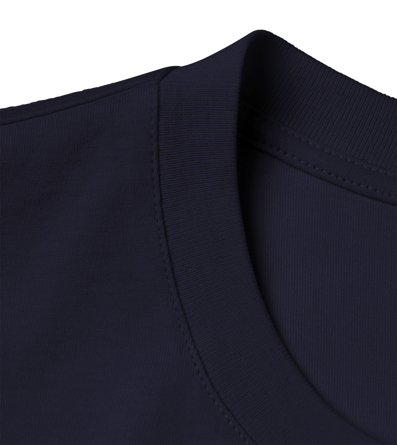 T-Shirt Männer Regular, Navy Blue, Detail, Good Morning World, zweiseitig, Greed Control N01