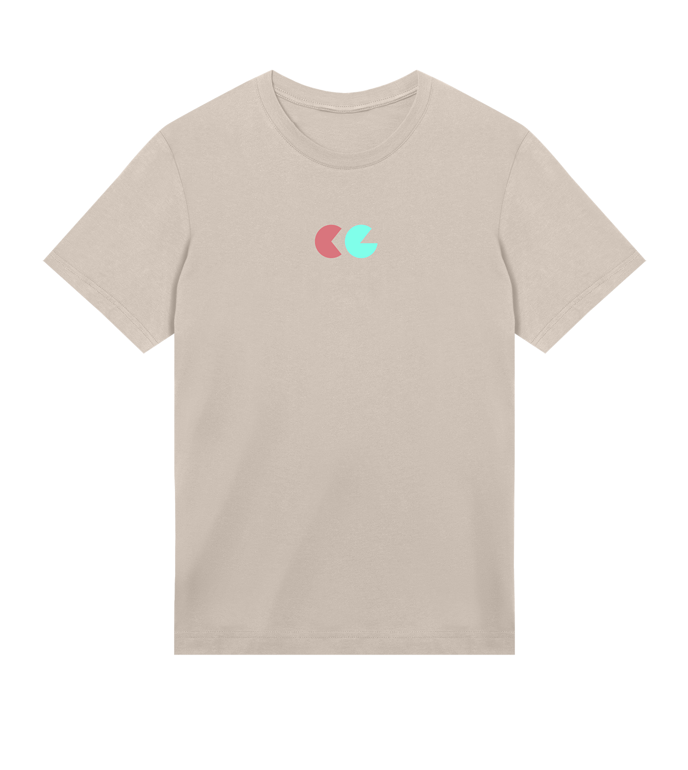 T-Shirt Männer Regular, Sand, Vorne, Good Morning World, zweiseitig, Greed Control N01