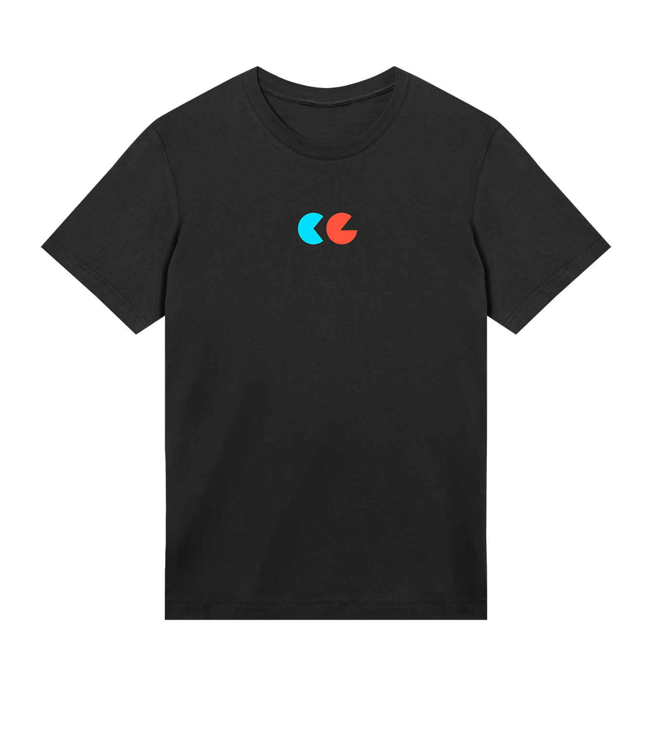 T-Shirt Männer Regular, Schwarz, Vorne, Good Morning World, zweiseitig, Greed Control N01