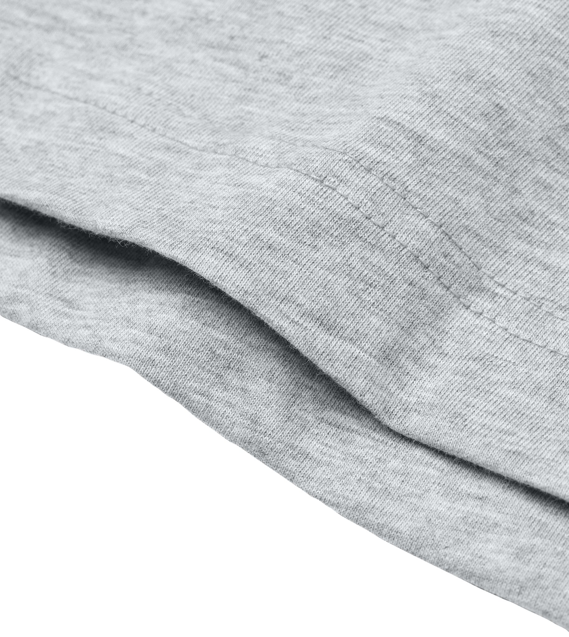 T-Shirt Damen Grau meliert Regular Detailansicht – Good Earth Vibes