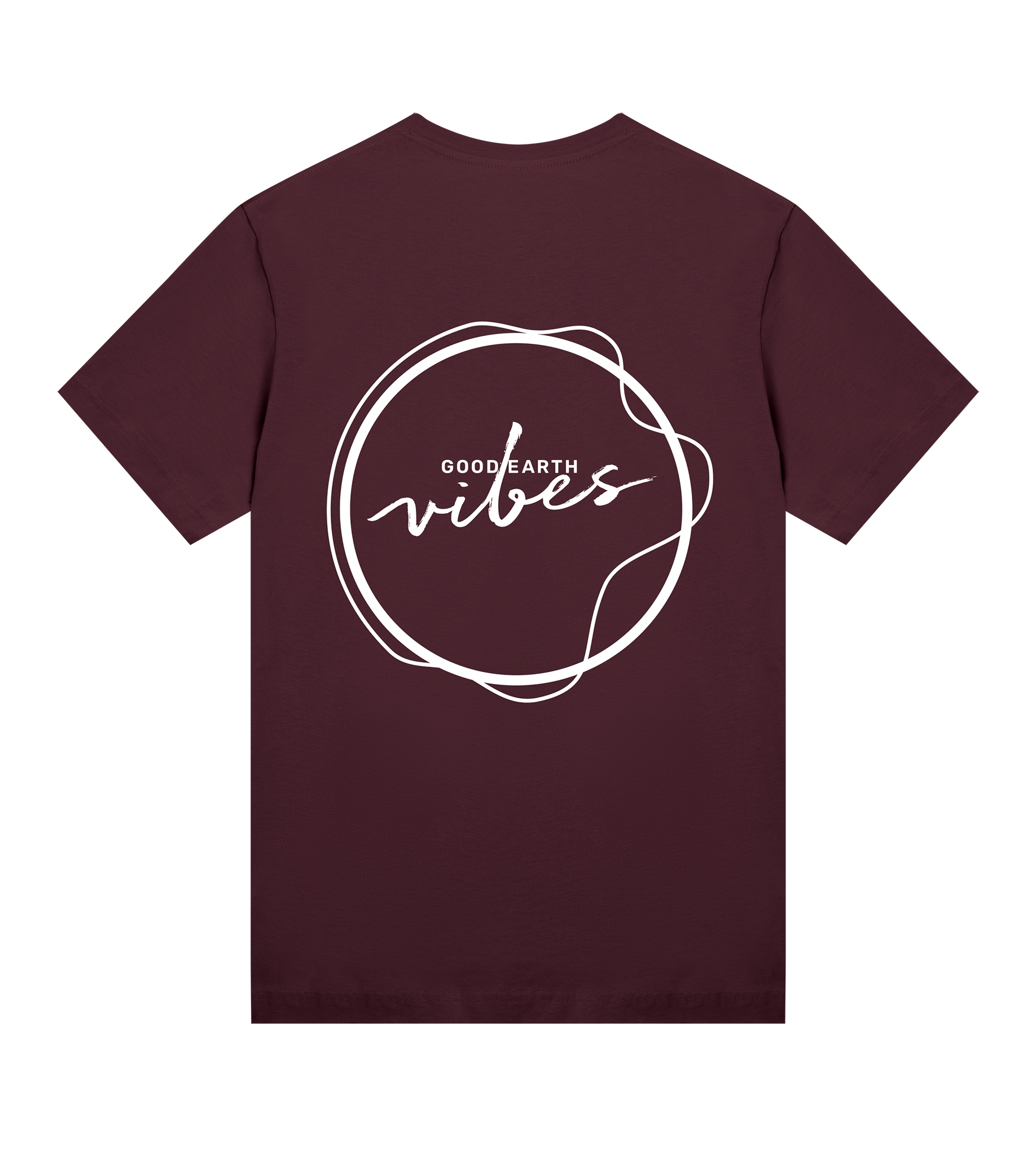 T-Shirt Damen, Maroon, Regular, Hinten, Good_Earth_Vibes, Life is a Dance No1