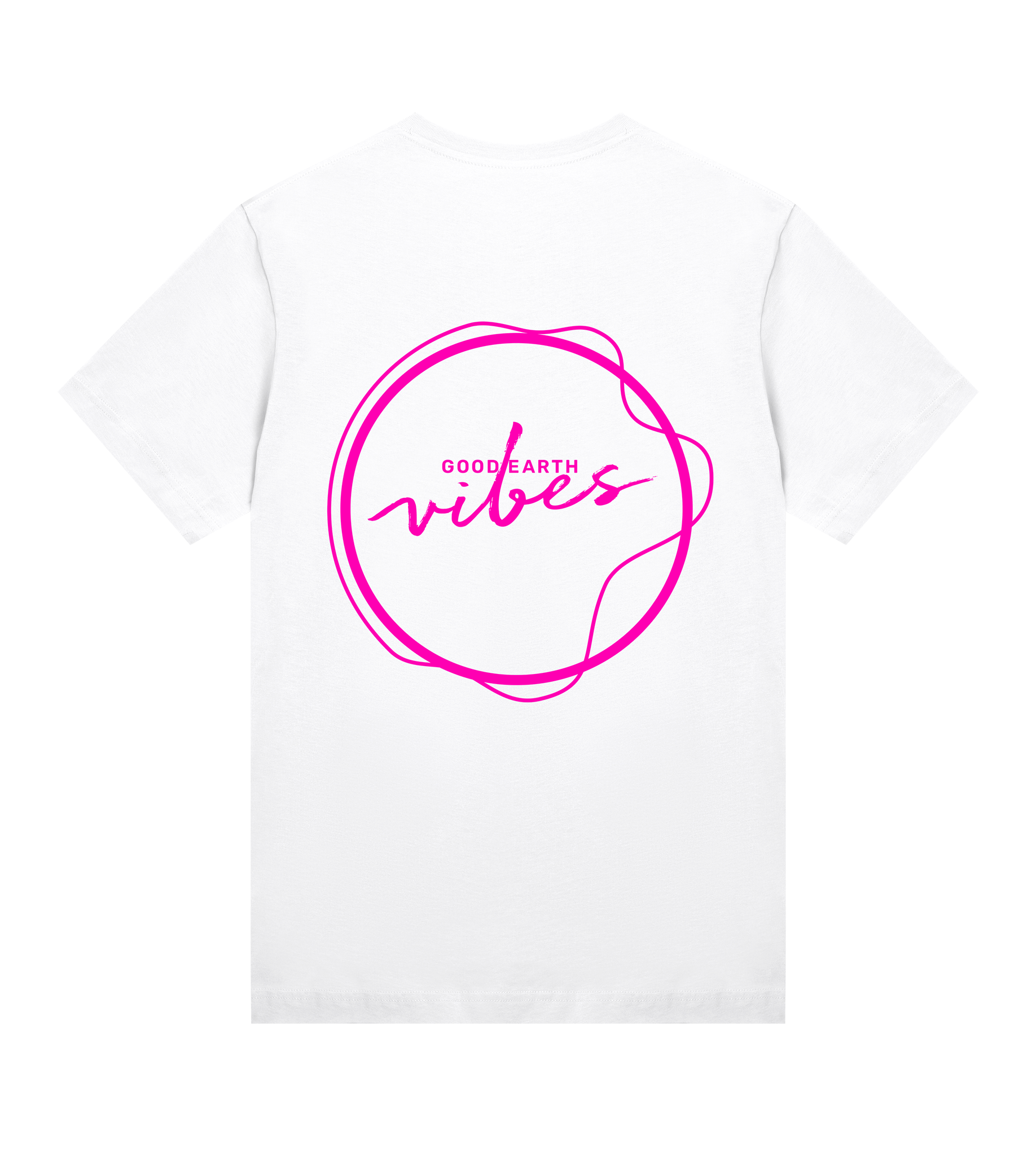 T-Shirt Damen, Weiss, Regular, Hinten, Good_Earth_Vibes, Life is a Dance No1