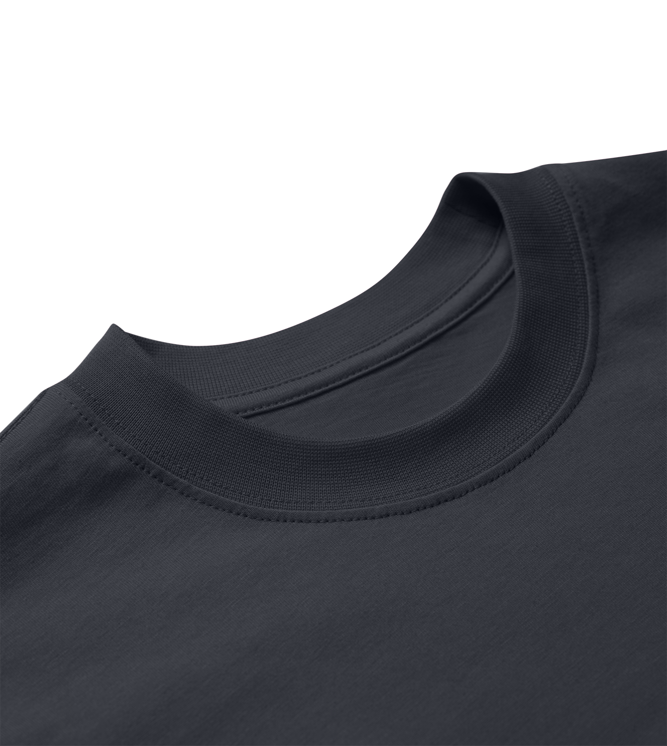 T-Shirt Frauen Oversized, Off-Black, Detail, Good Morning World, zweiseitig, Be Human N01