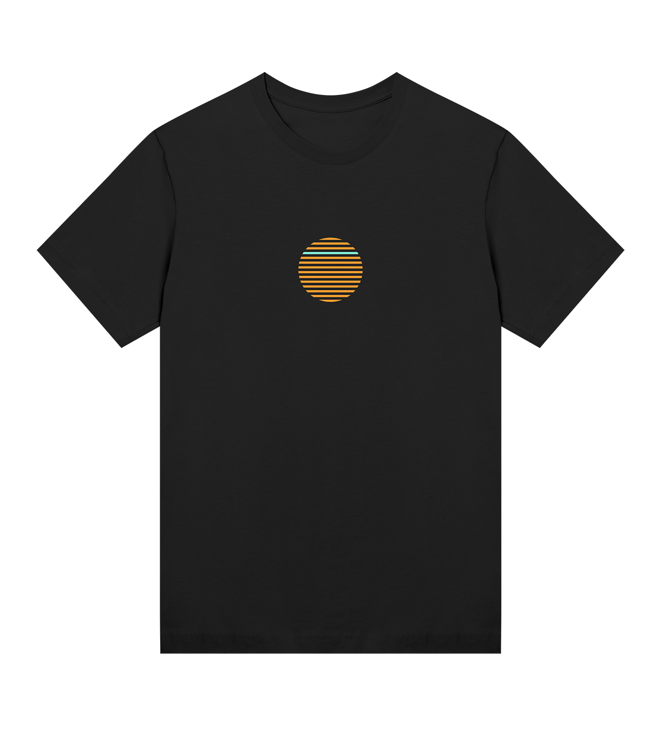 T-Shirt Frauen Regular, Schwarz, Vorne, Good Morning World, zweiseitig, N01
