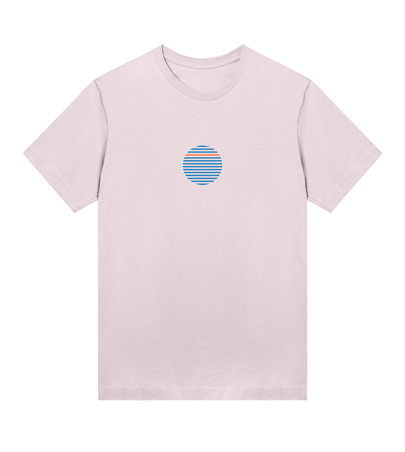 T-Shirt Frauen Regular, Soft Pink, Vorne, Good Morning World, zweiseitig, N01