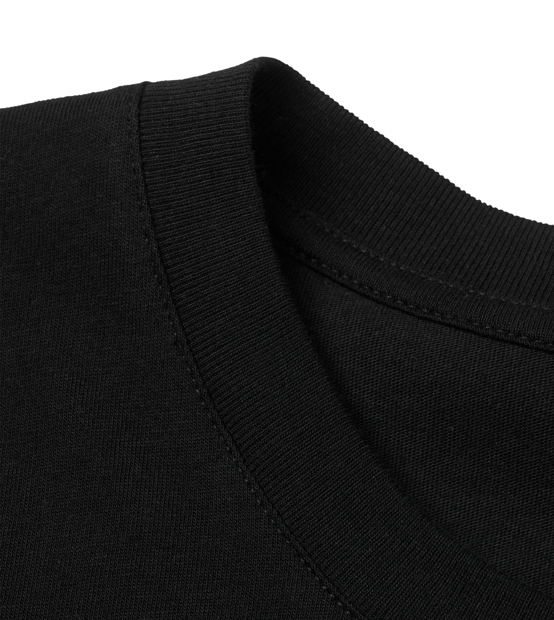 T-Shirt Herren Schwarz Regular Detailansicht – Good Earth Vibes