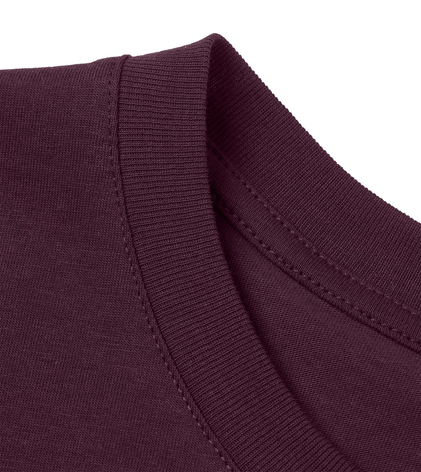 T-Shirt Männer Regular, Maroon, Detail, Good Morning World, zweiseitig, N01