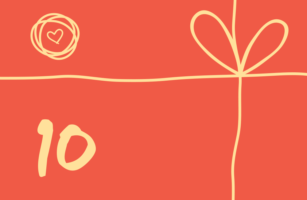 Voucher, Geschenk-Gutschein für Kleidung, 10 Euro