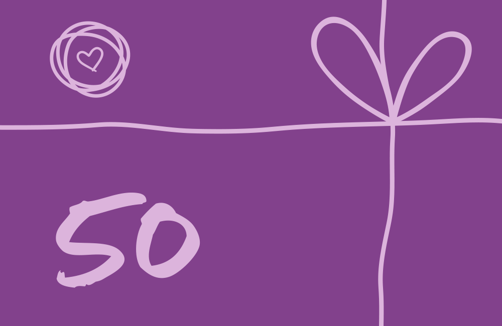 Voucher, Geschenk-Gutschein für Kleidung, 50 Euro